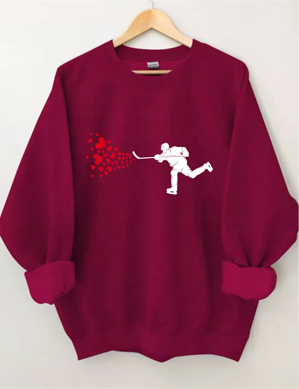 Ice Hockey HeartsSweatshirt