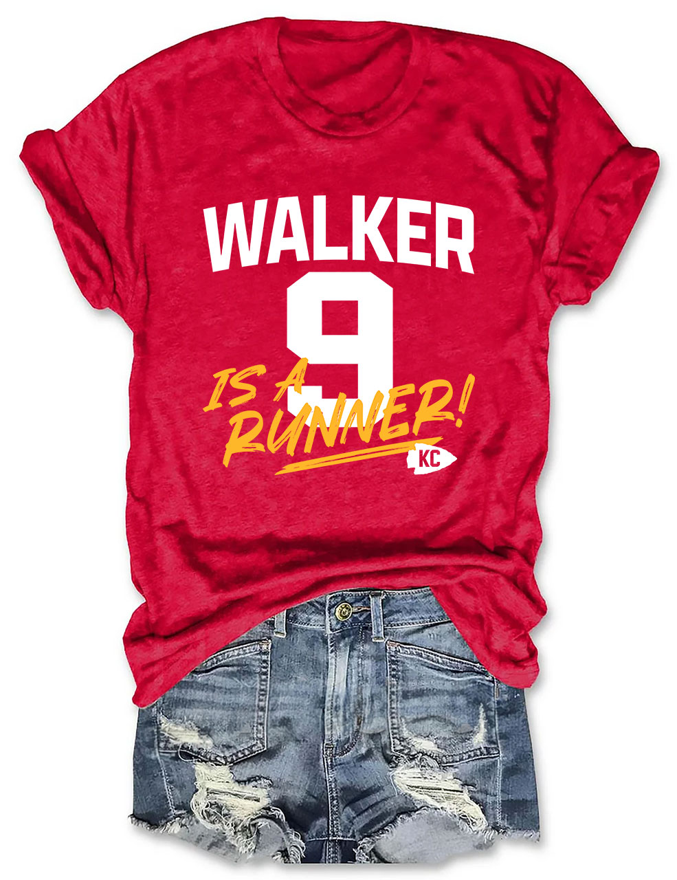 K9 Chiefs Football  Cute GhostWalker is a Runner T-Shirt