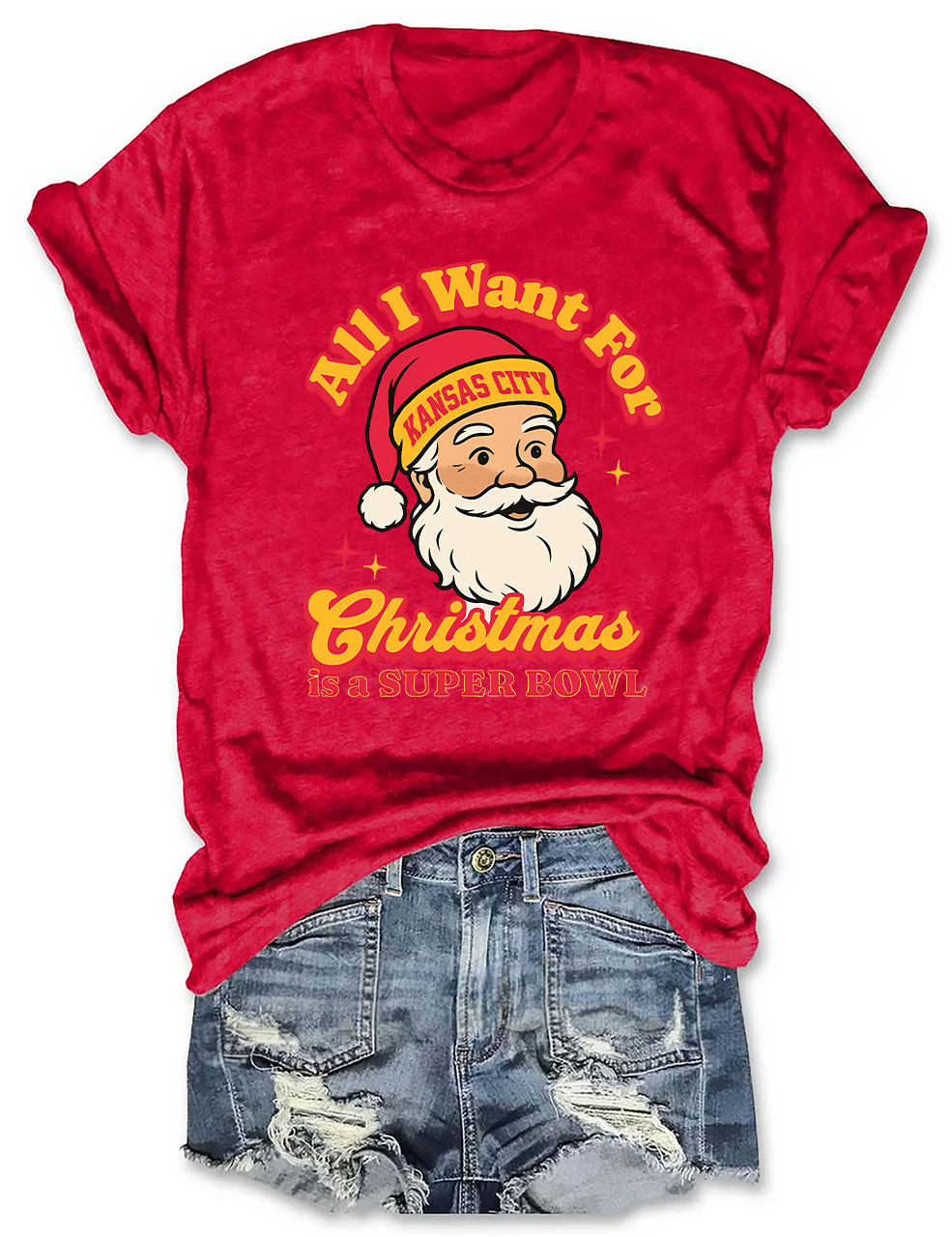 Kansas City Football Christmas T-Shirt