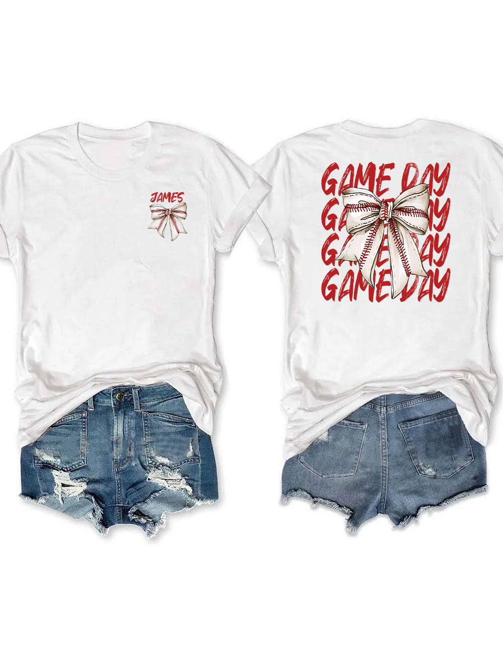 Custom Baseball Game Day T-Shirt