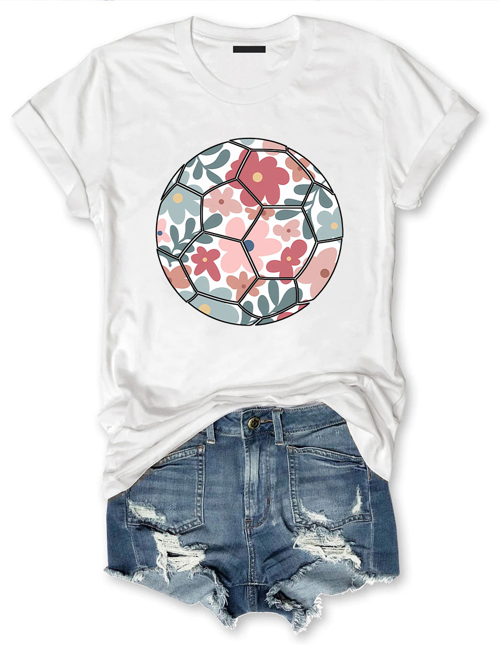 Floral Football T-shirt