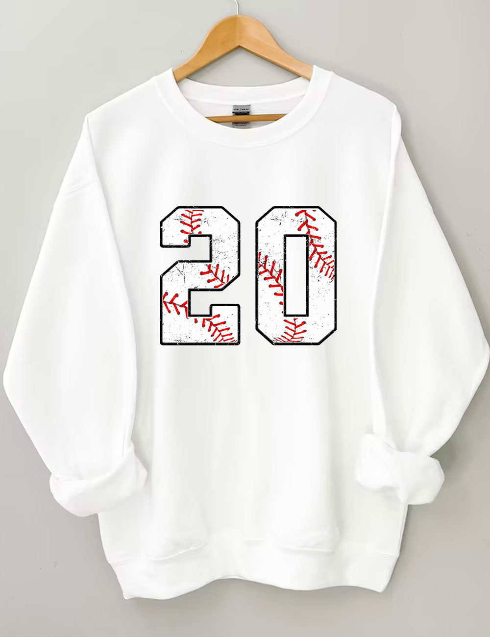 Baseball Customized Number Sweatshirt
