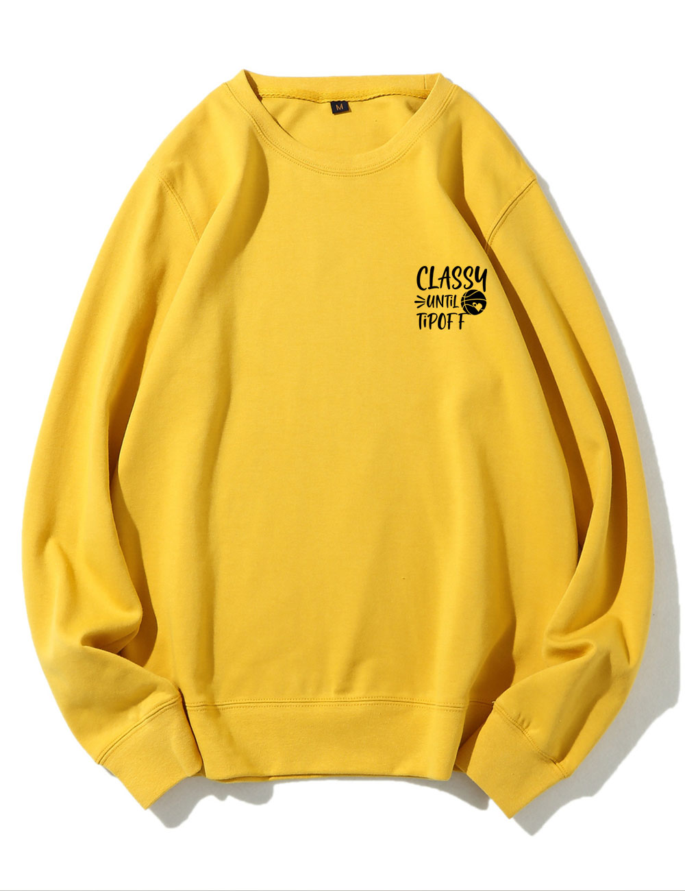 Classy Until Tipoff Pocket Basketball Sweatshirt