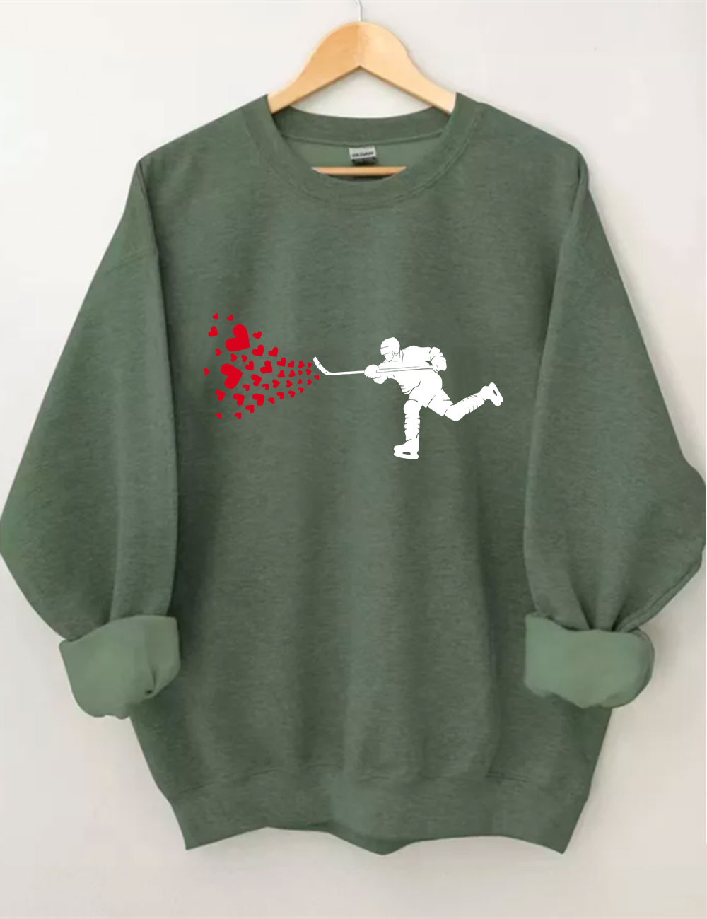 Ice Hockey HeartsSweatshirt