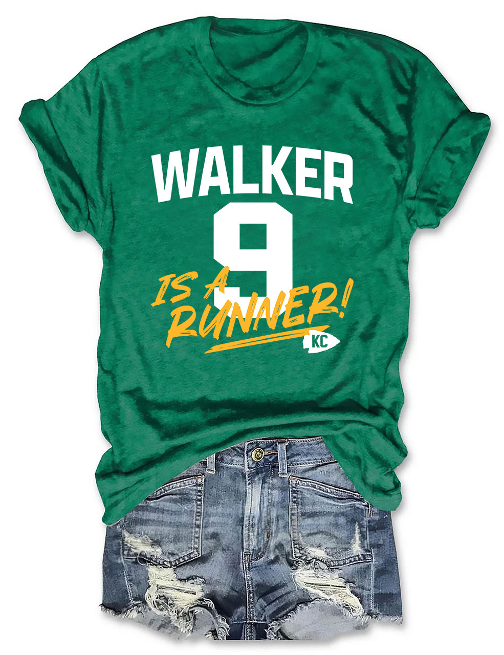 K9 Chiefs Football  Cute GhostWalker is a Runner T-Shirt