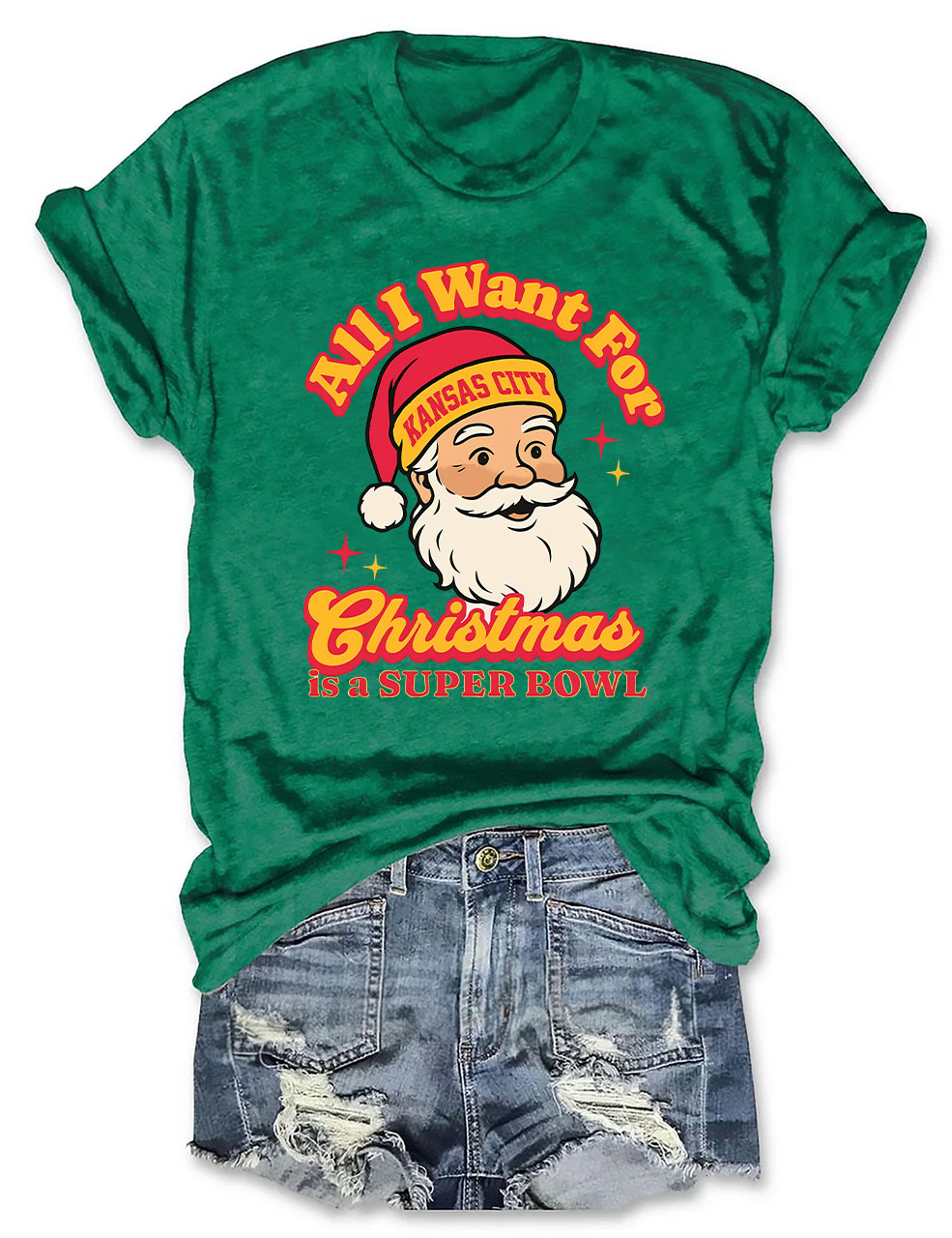 Kansas City Football Christmas T-Shirt