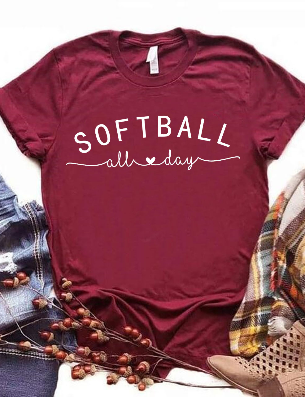 Softball All Day Custom T-shirt