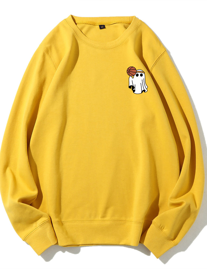 Halloween Ghost Basketball Sweatshirt