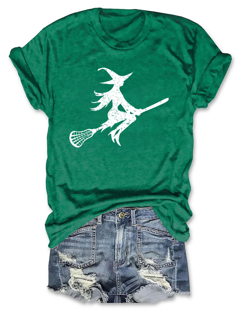 Sorta Spooky Witch Lacrosse T-shirt