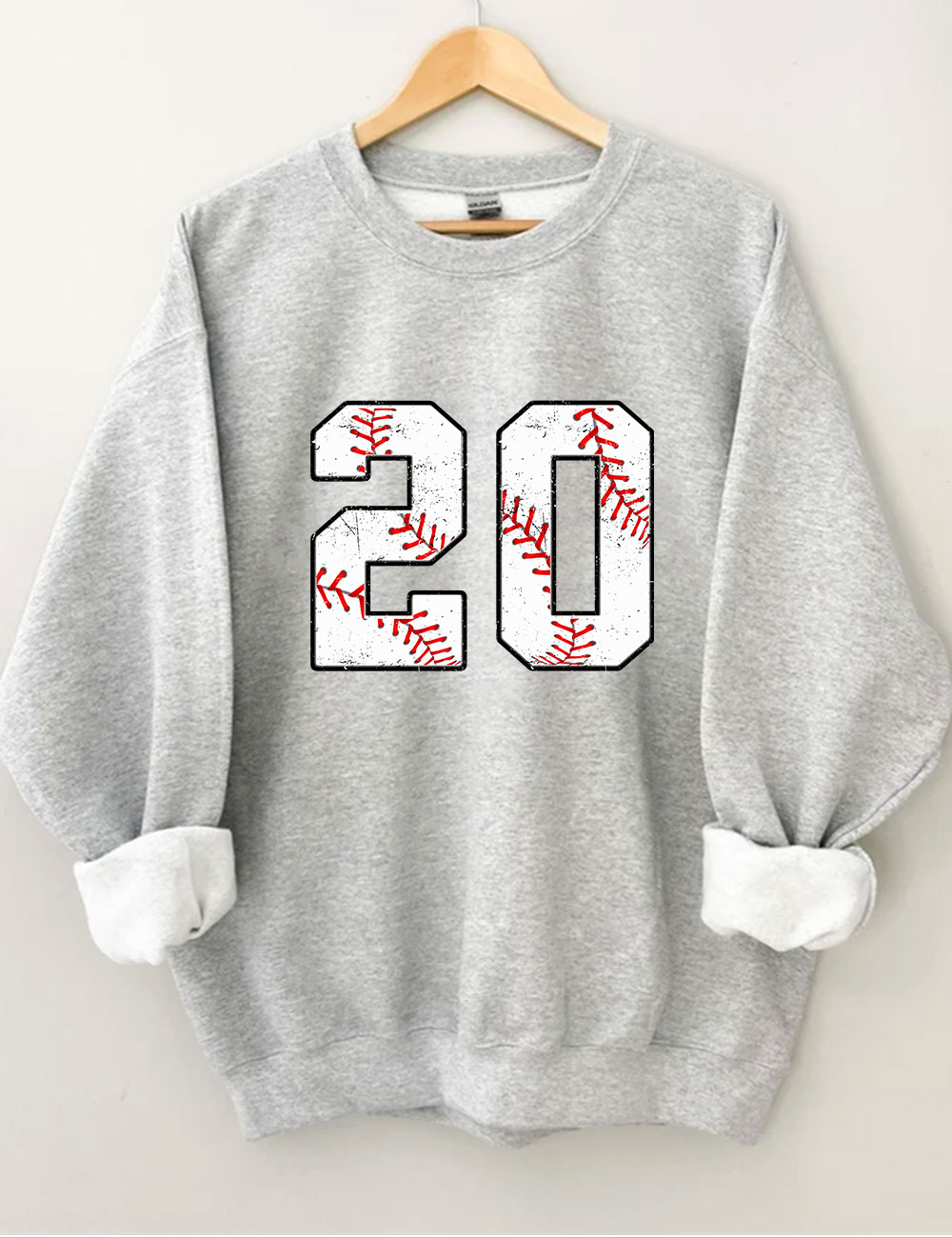 Baseball Customized Number Sweatshirt