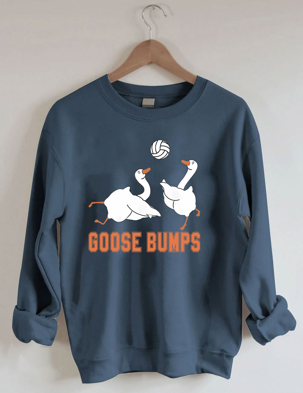 Goose Bumps Funny Volleyball Sweatshirt