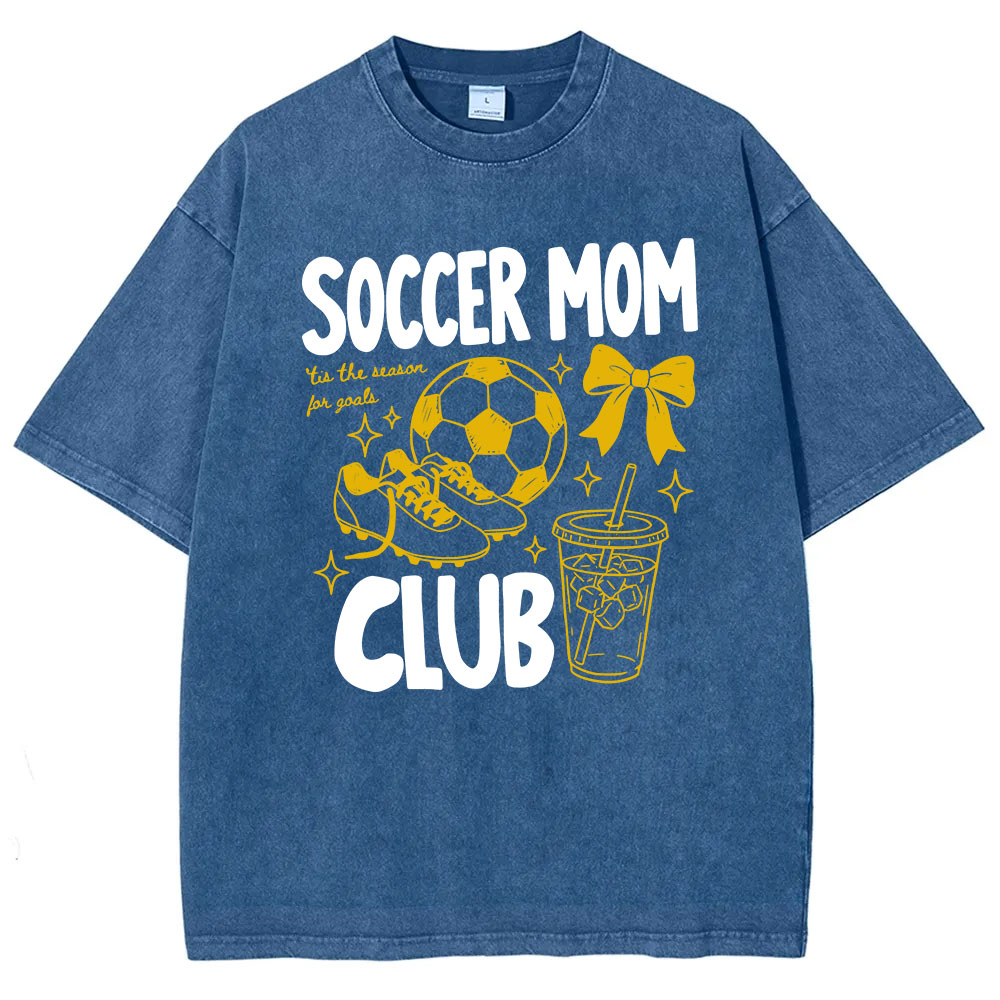Soccer Moms Club Washed T-shirt