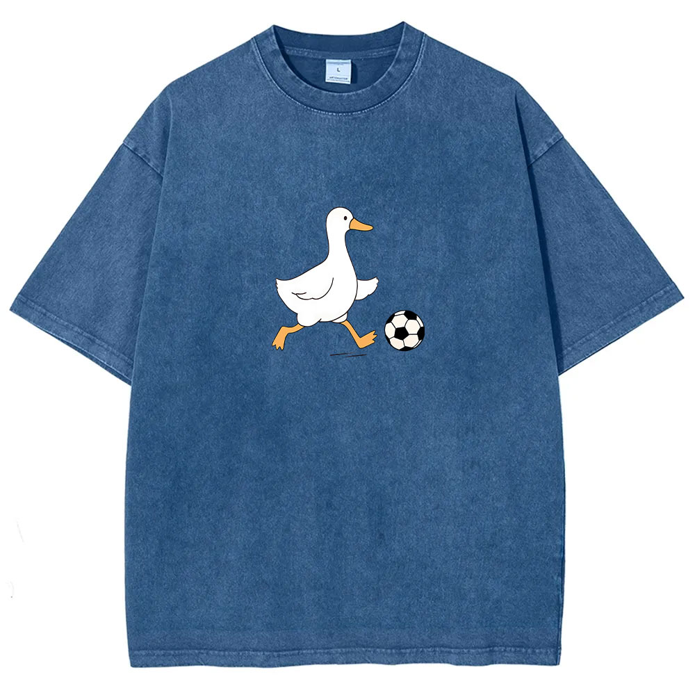 Soccer Player Soccer Goose Washed T-shirt