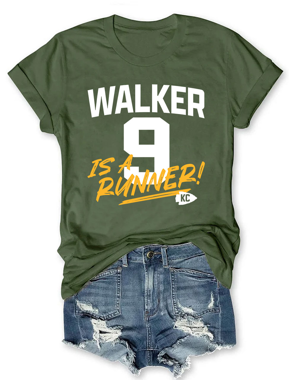 K9 Chiefs Football  Cute GhostWalker is a Runner T-Shirt