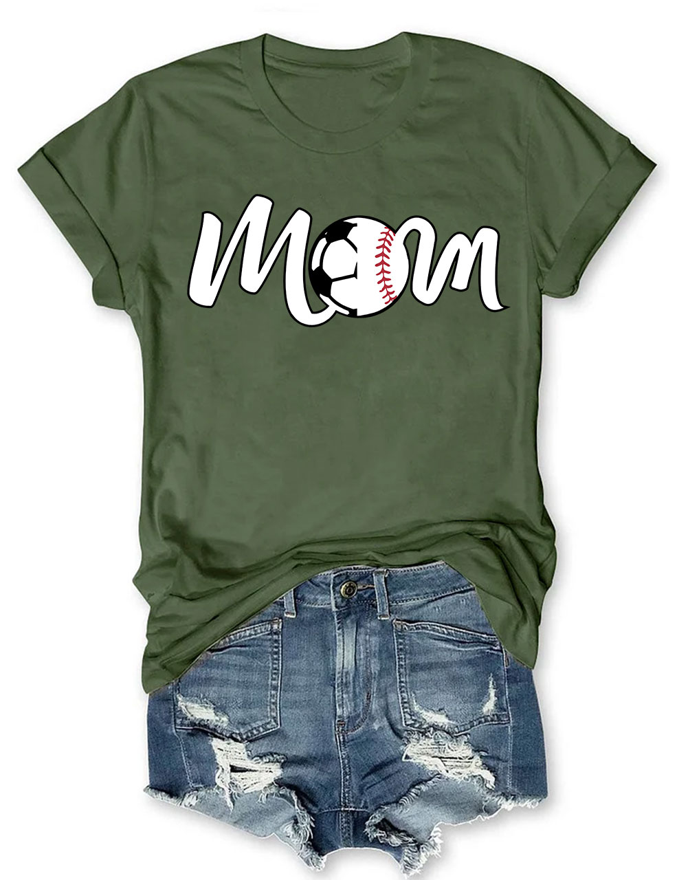 Soccer and Baseball Mom T-shirt