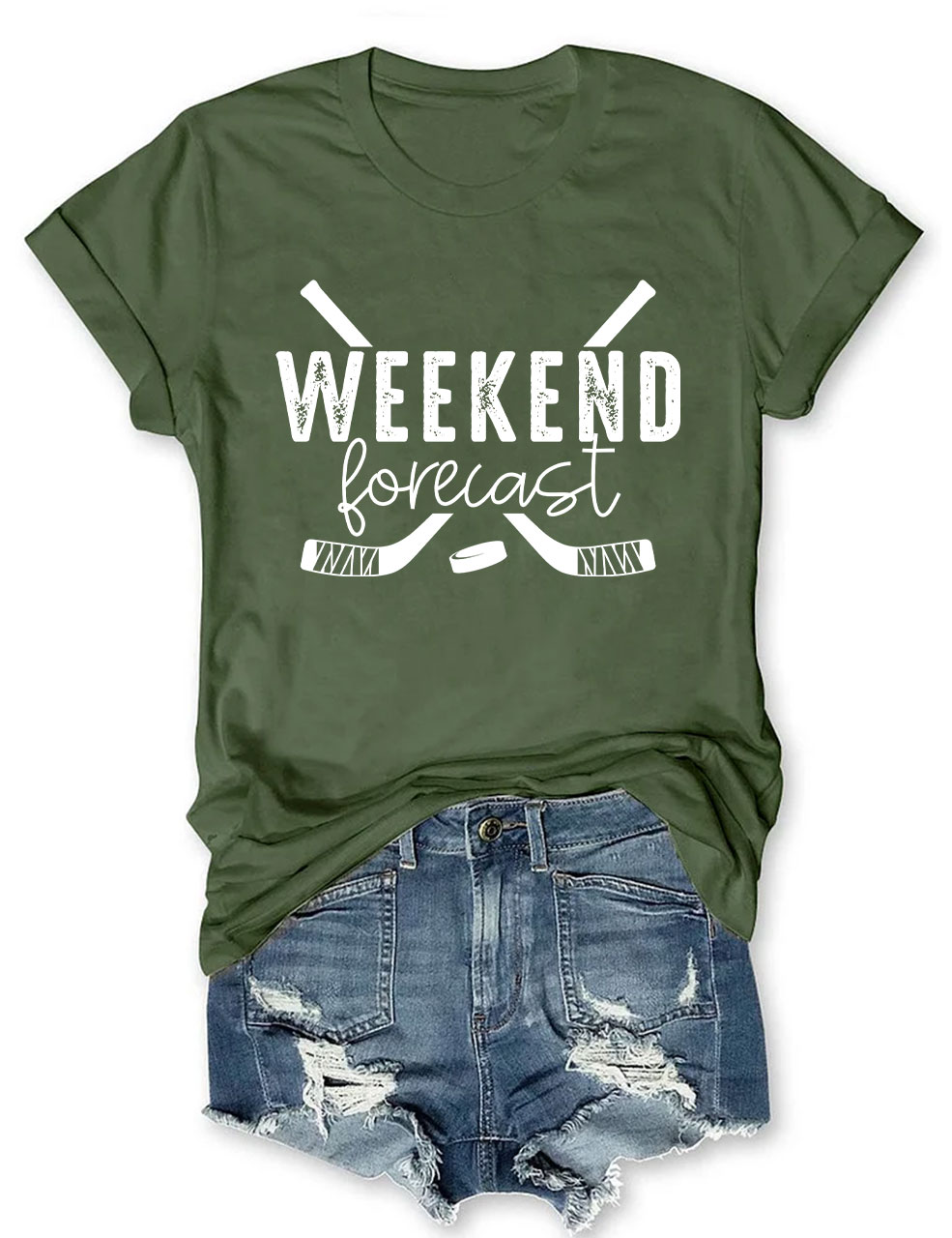 Weekend Forecast Hockey T-shirt