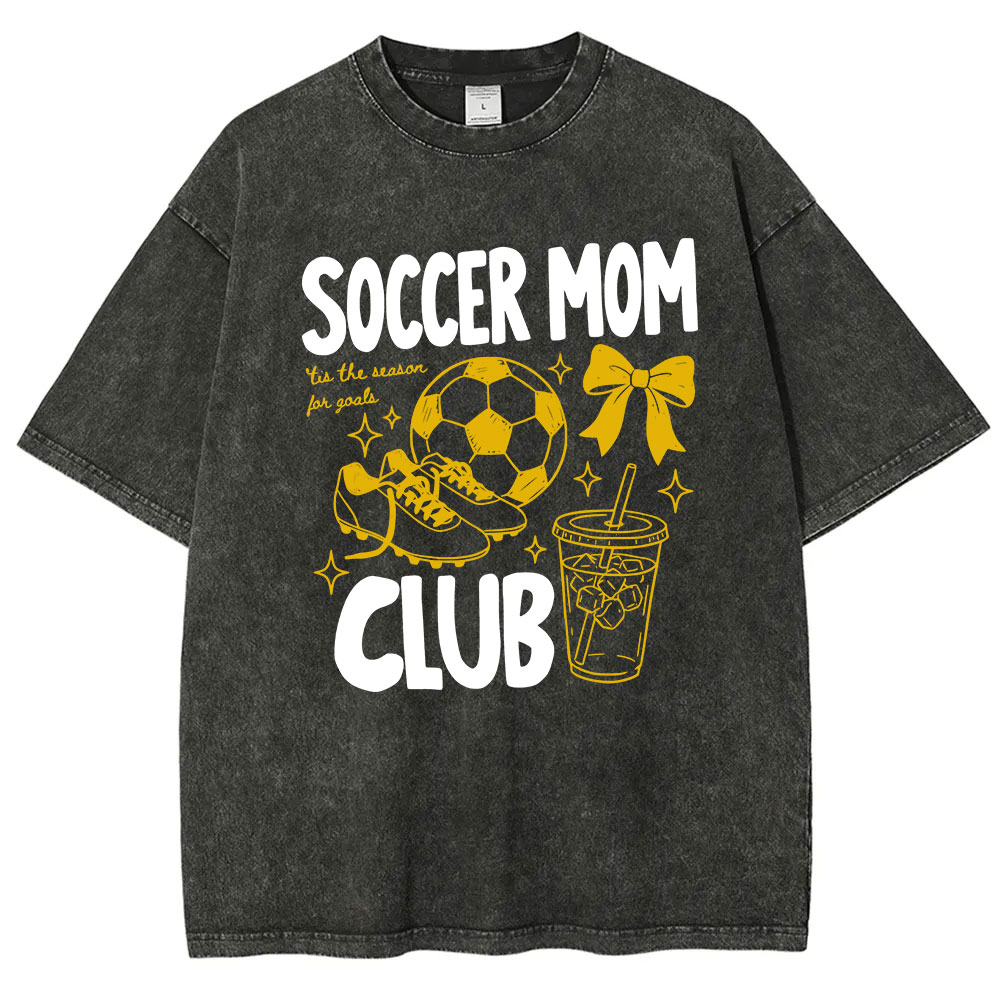 Soccer Moms Club Washed T-shirt