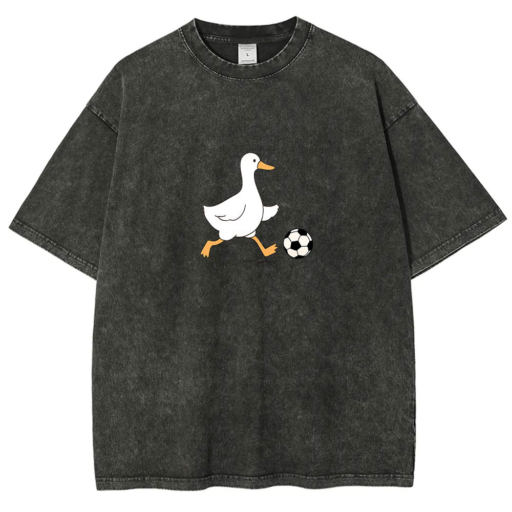 Soccer Player Soccer Goose Washed T-shirt