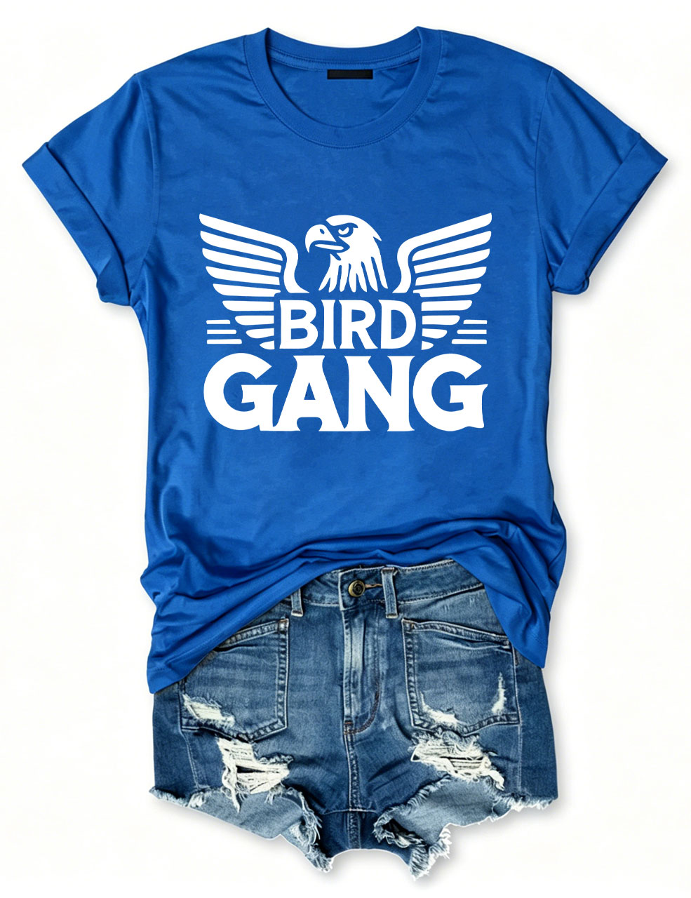 Bird Gang Eagle Football T-Shirt