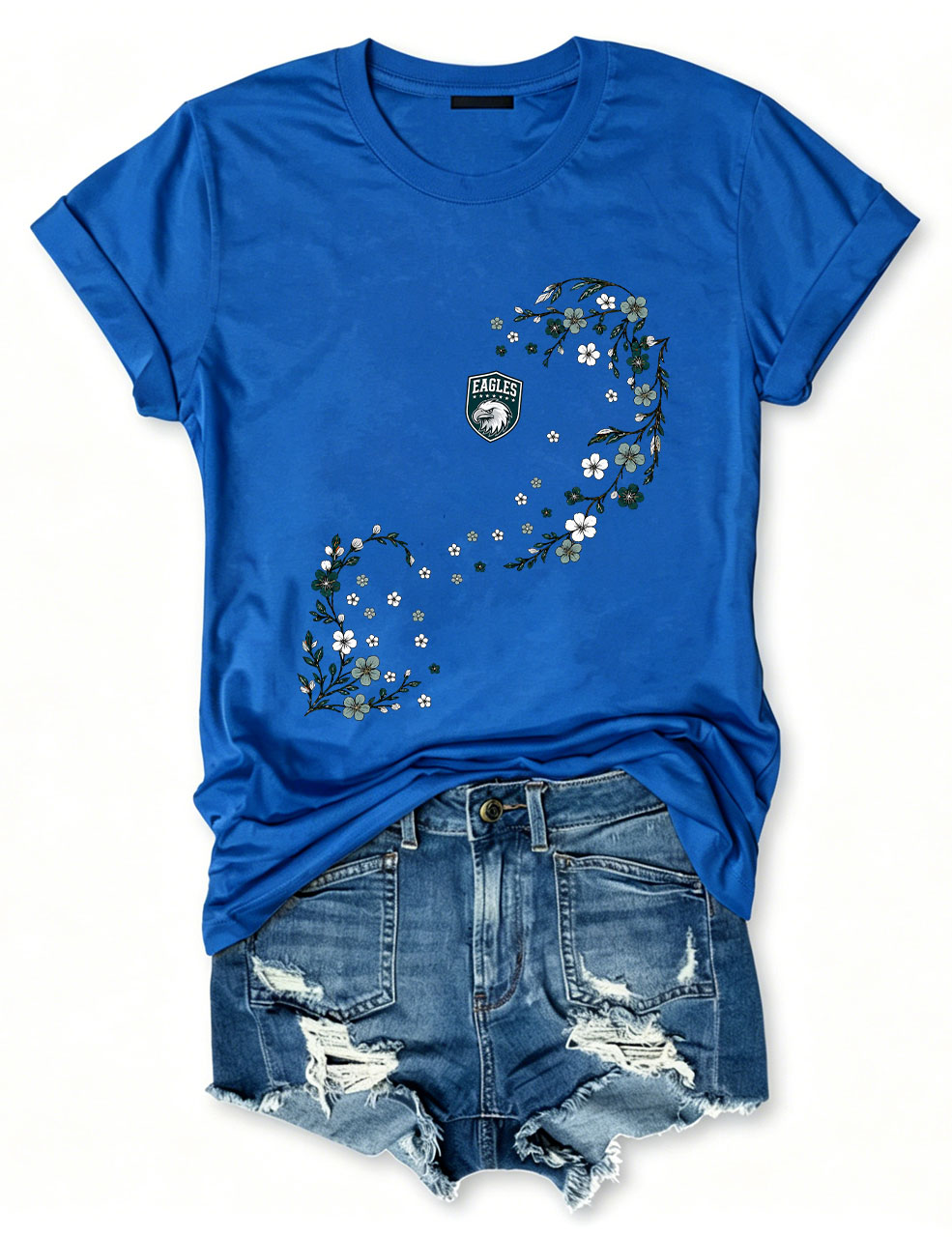 Eagles Floral Football T-Shirt
