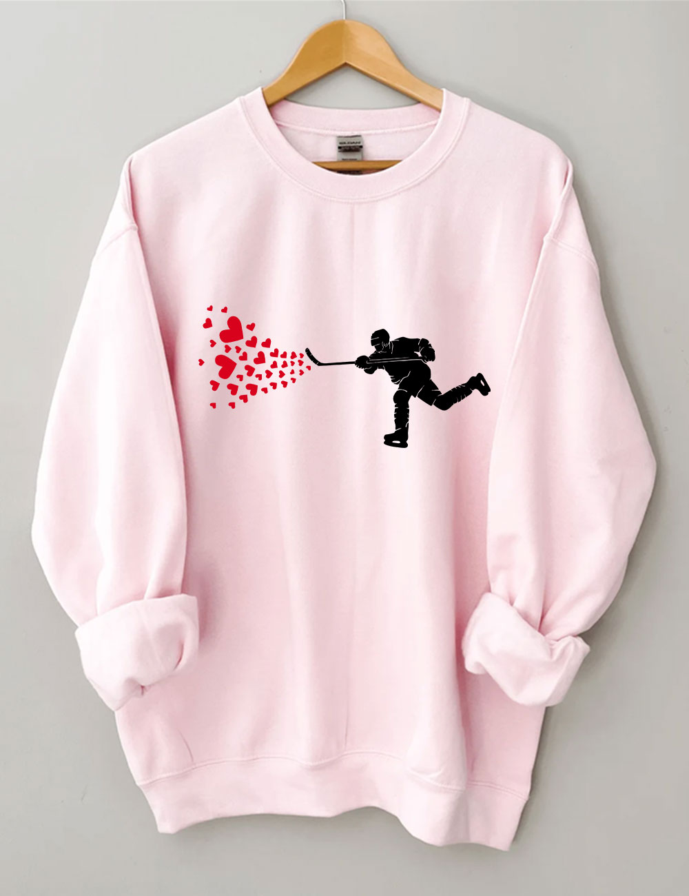 Ice Hockey HeartsSweatshirt