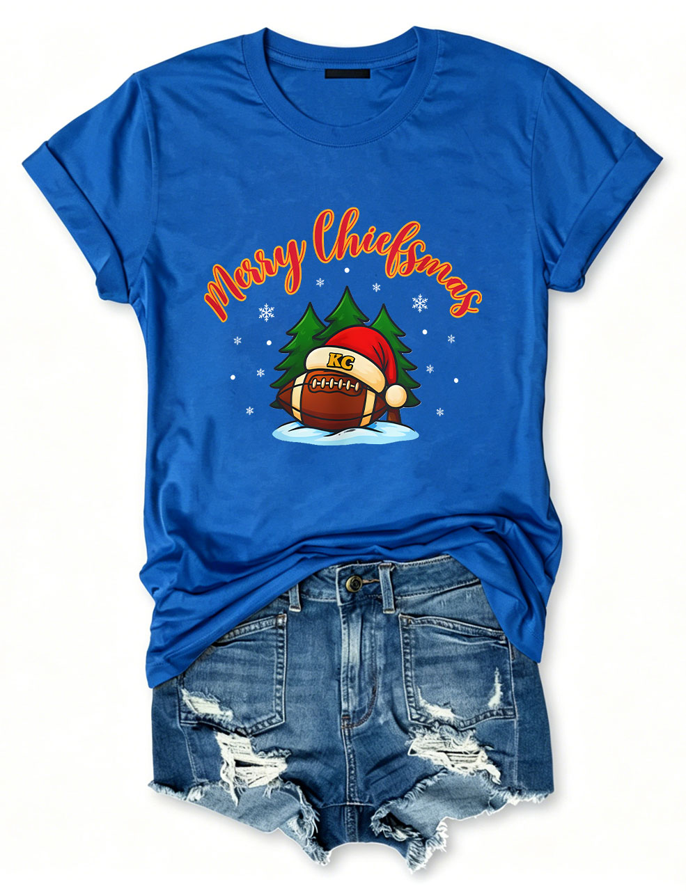 Merry Chiefsmas Kansas City Football T-Shirt
