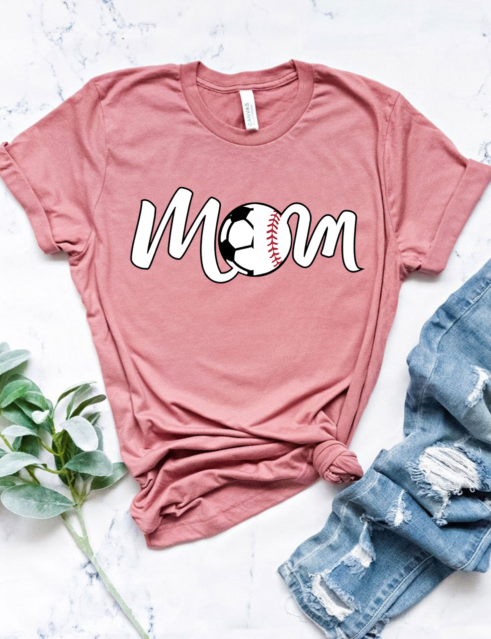 Soccer and Baseball Mom T-shirt