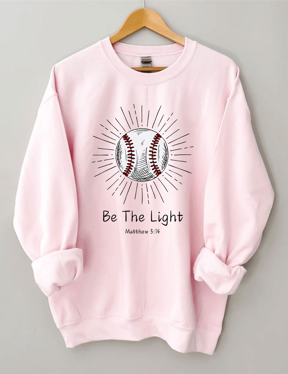 Be The Light Baseball Sweatshirt
