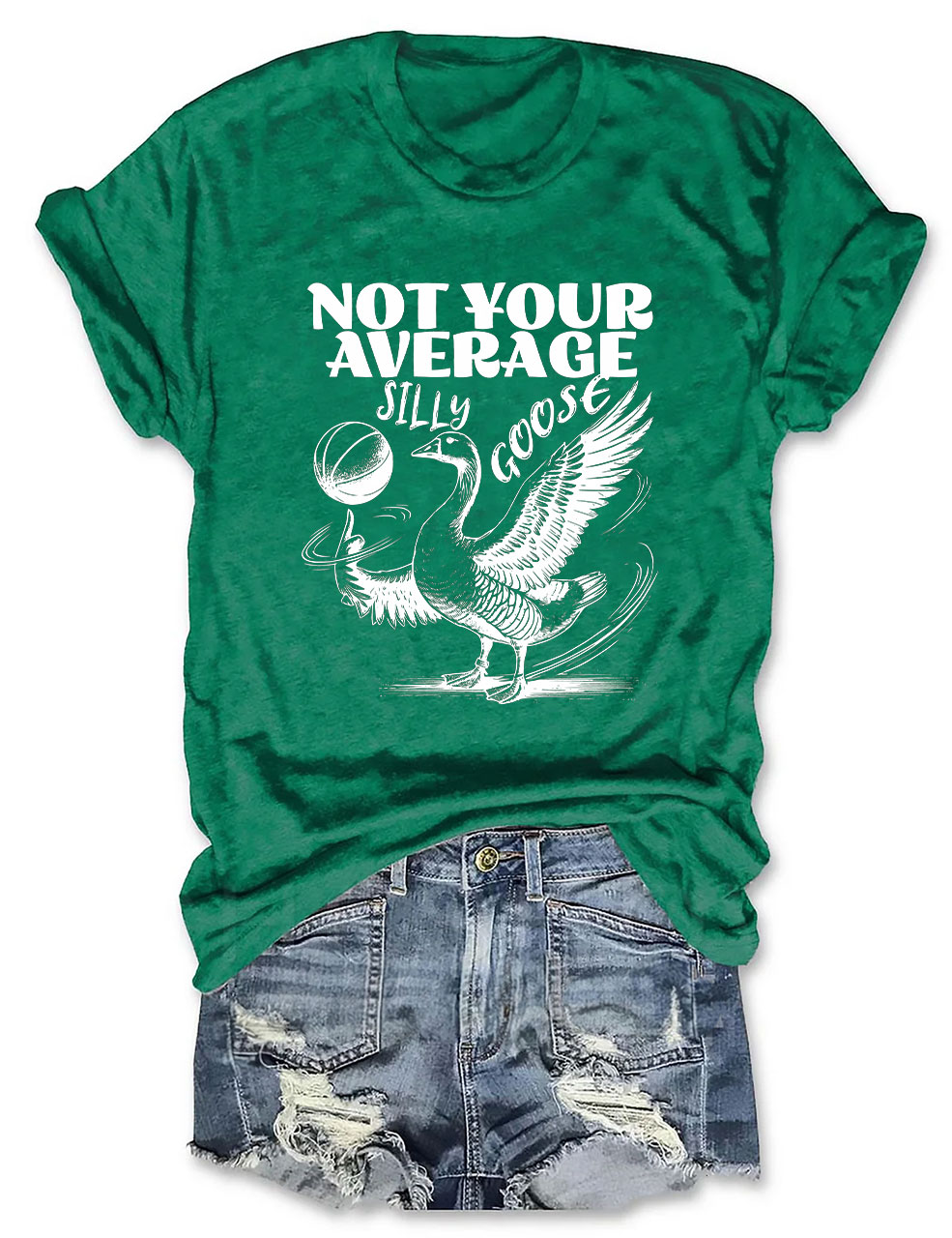 Not Your Average Silly Goose Funny Basketball T-shirt
