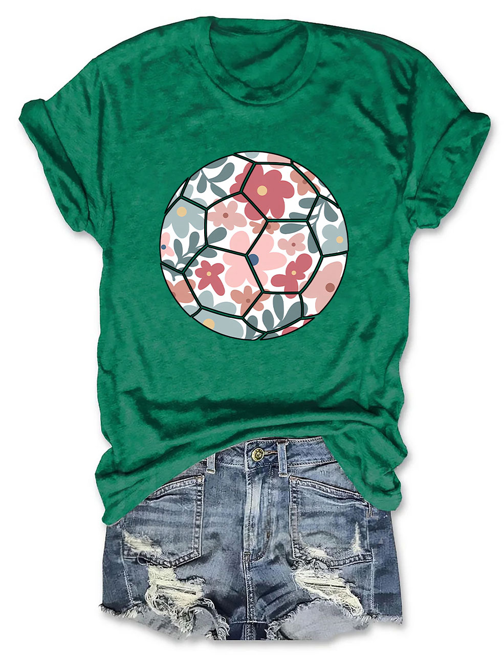 Floral Football T-shirt