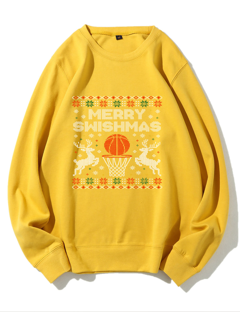 Merry Swishmas Ugly Basketball Sweatshirt