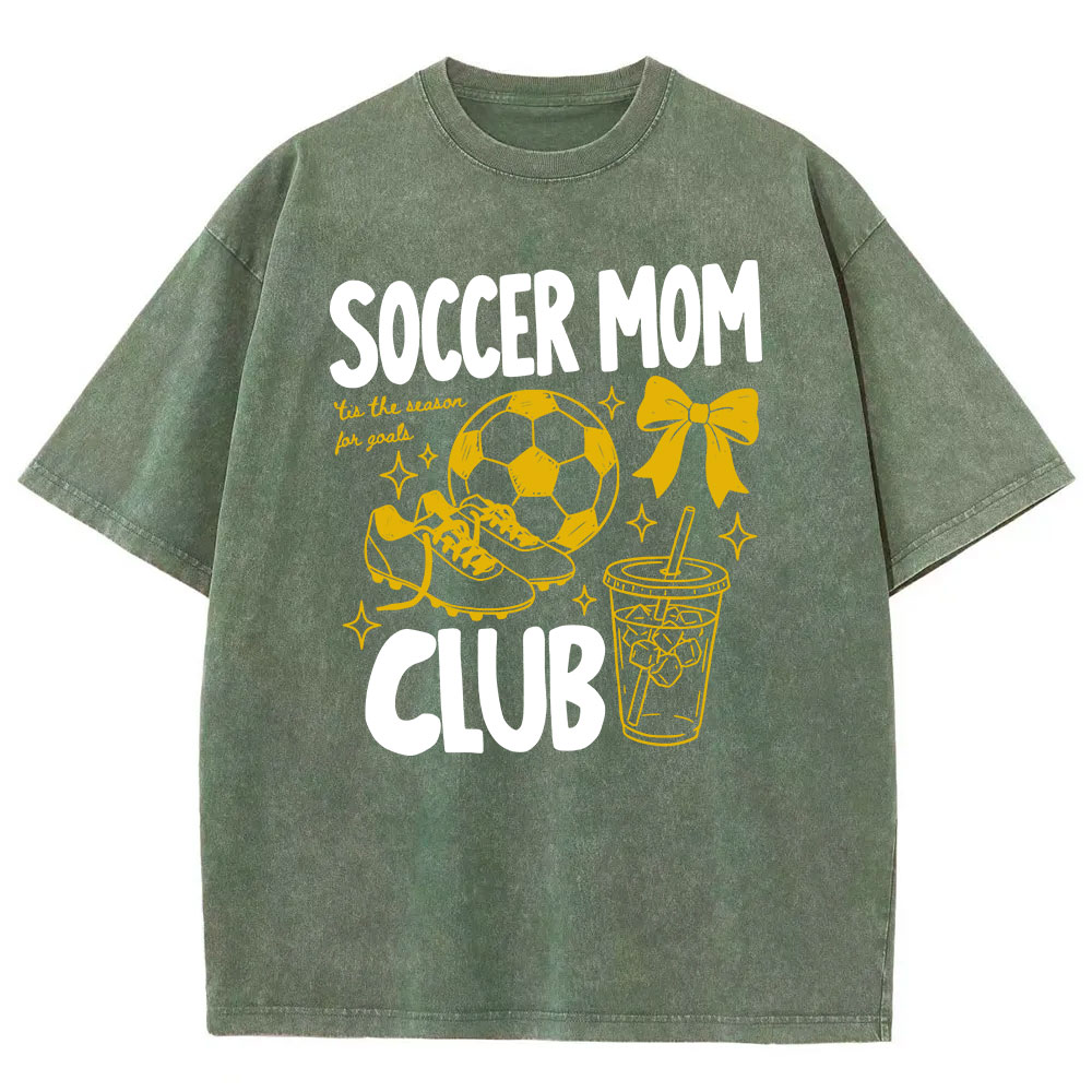 Soccer Moms Club Washed T-shirt