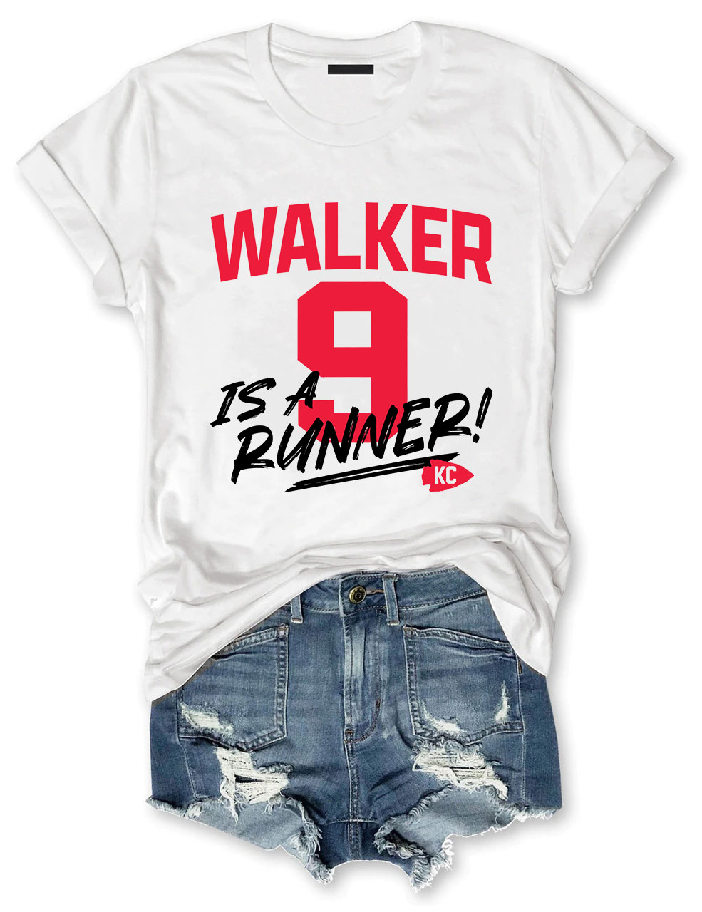 K9 Chiefs Football  Cute GhostWalker is a Runner T-Shirt