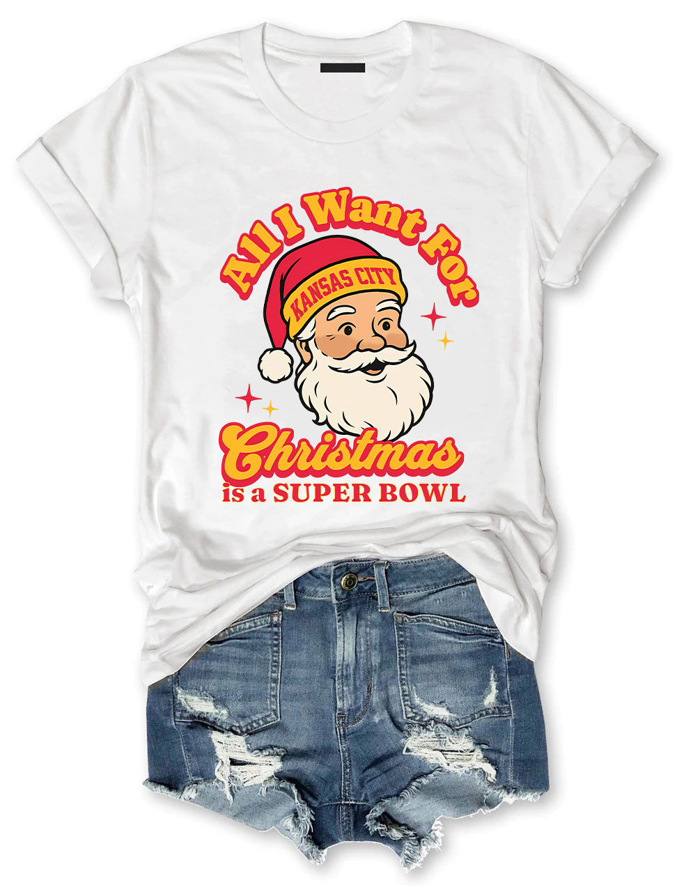 Kansas City Football Christmas T-Shirt