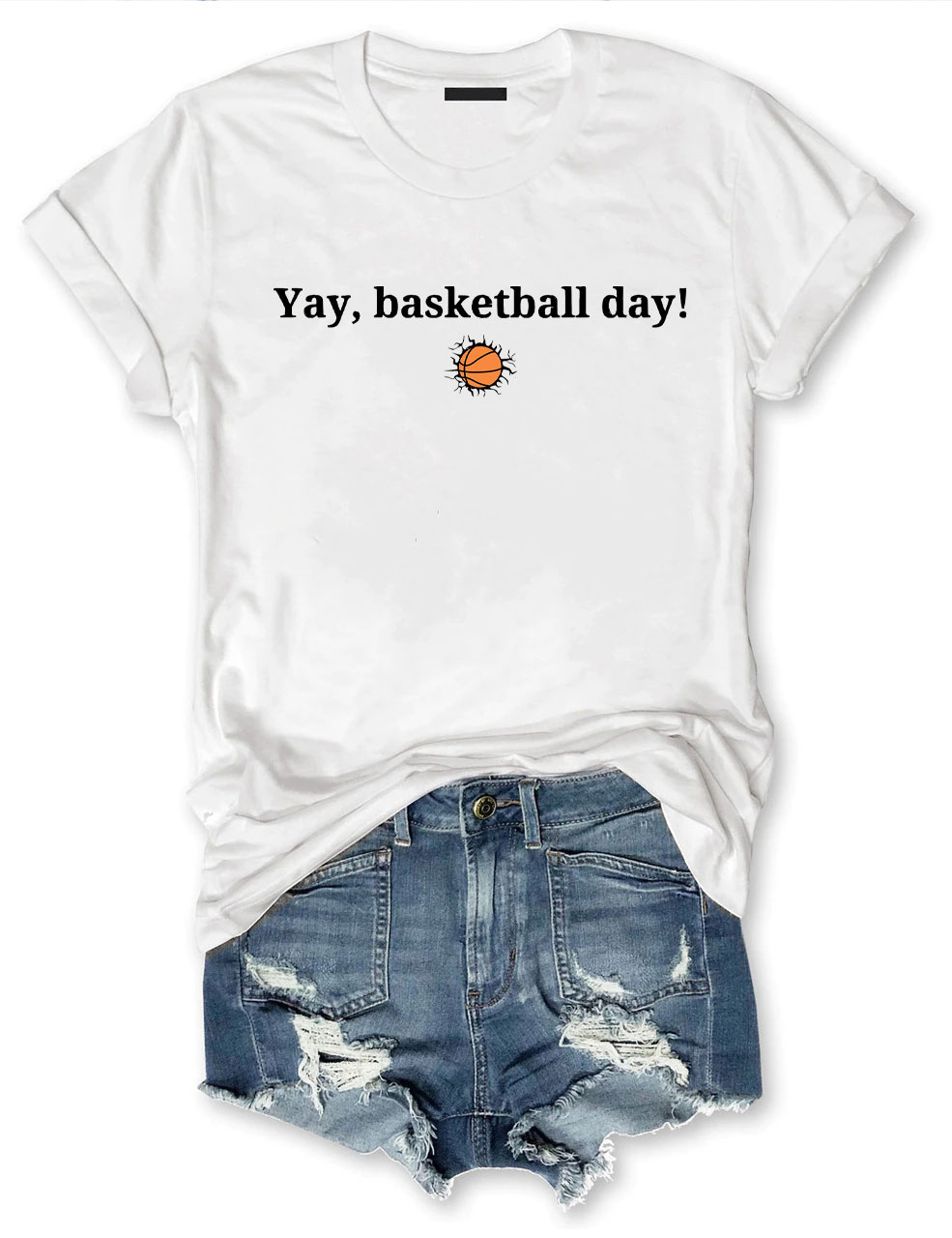 Yay Basketball Day Funny T-shirt