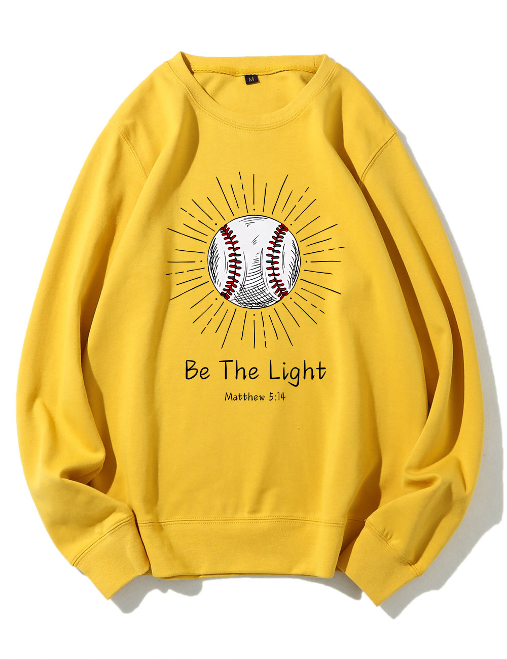 Be The Light Baseball Sweatshirt