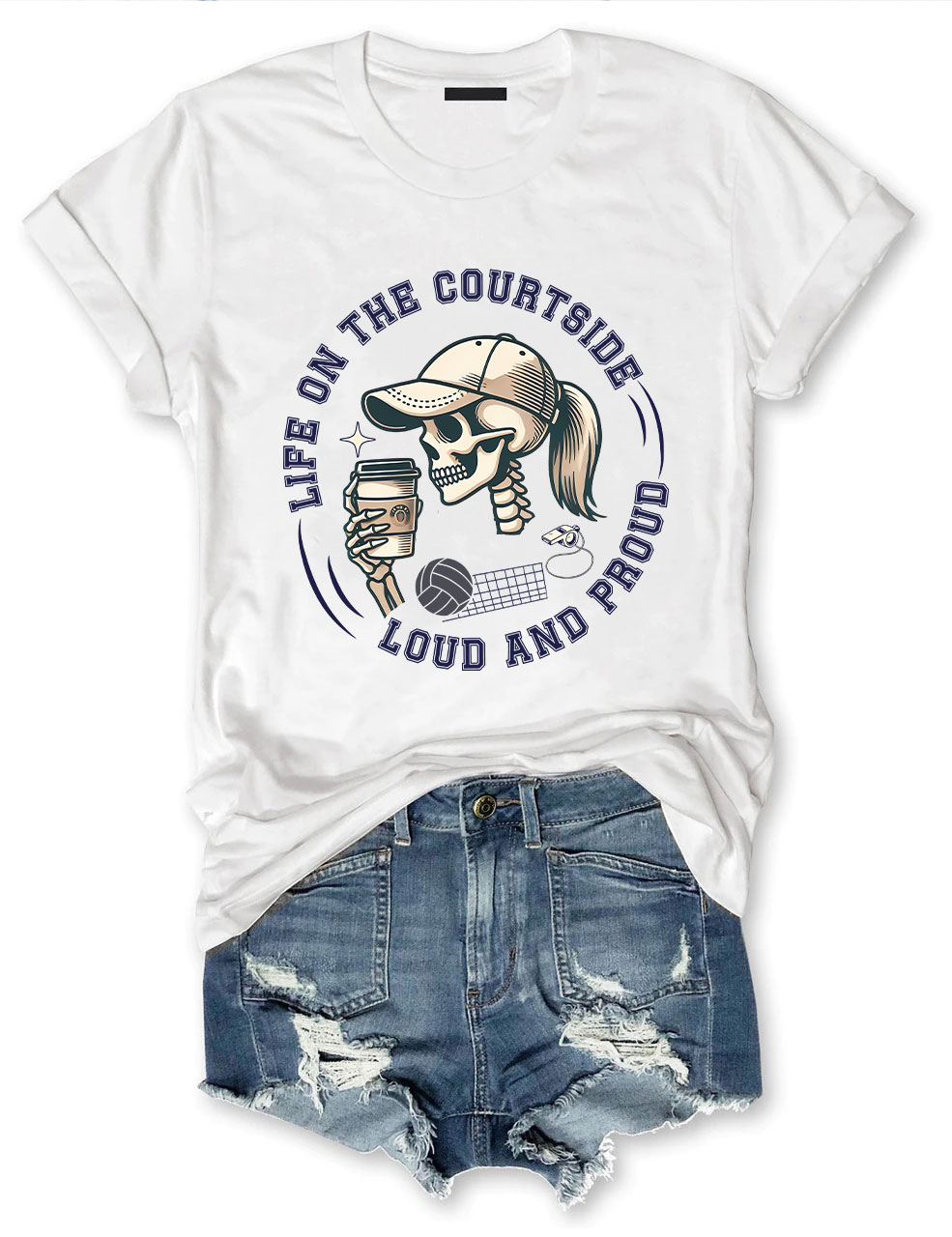 Proud Volleyball Mom T-shirt