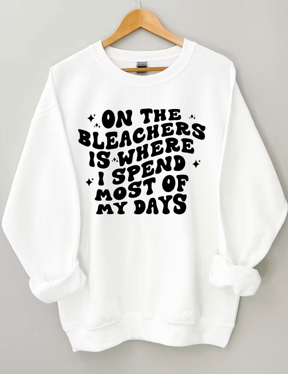 On The Bleachers Funny Basketball Sweatshirt