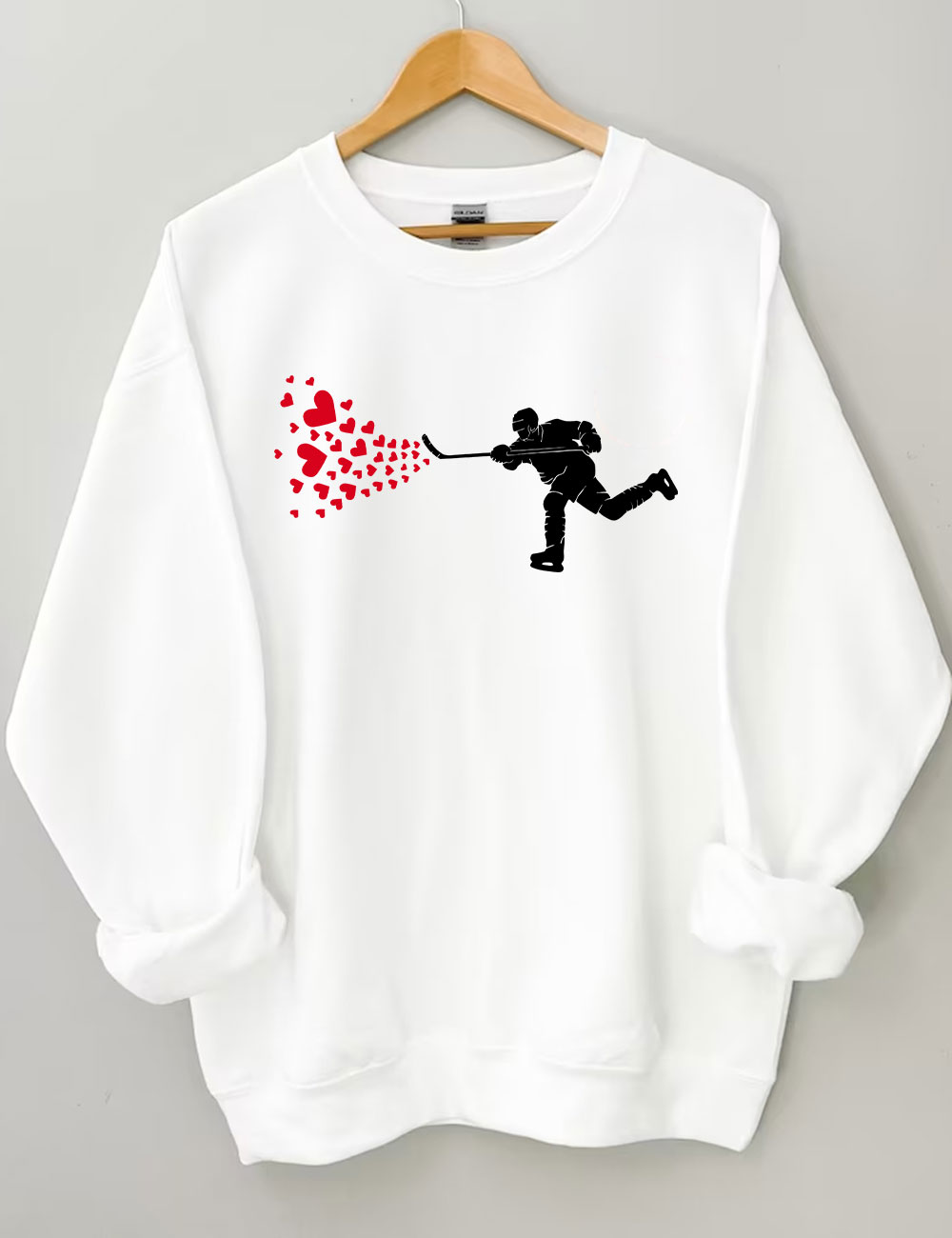 Ice Hockey HeartsSweatshirt