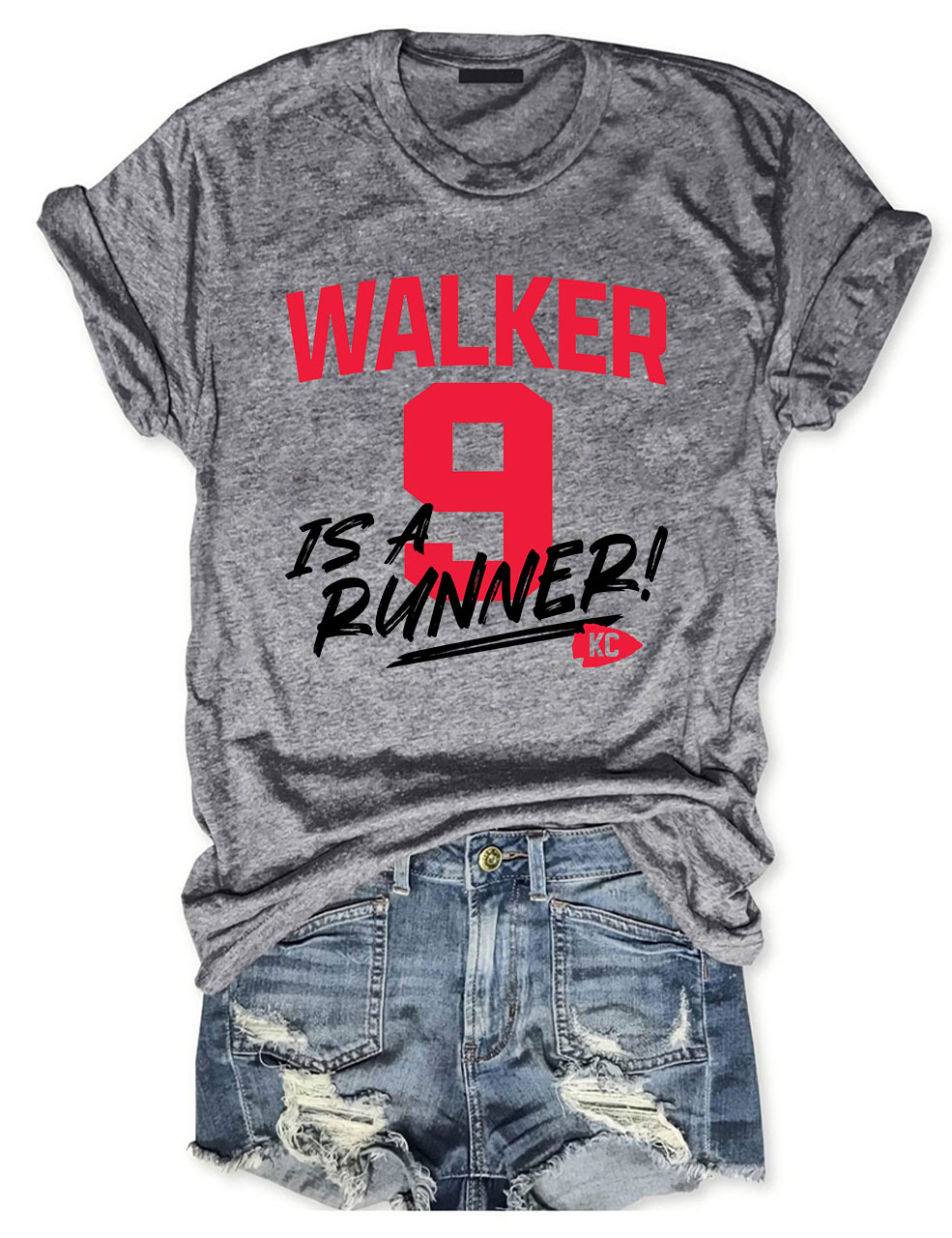 K9 Chiefs Football  Cute GhostWalker is a Runner T-Shirt