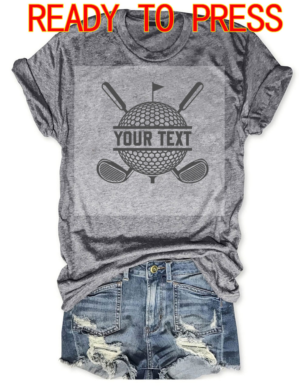 Golf Custom DTF Heat Transfer