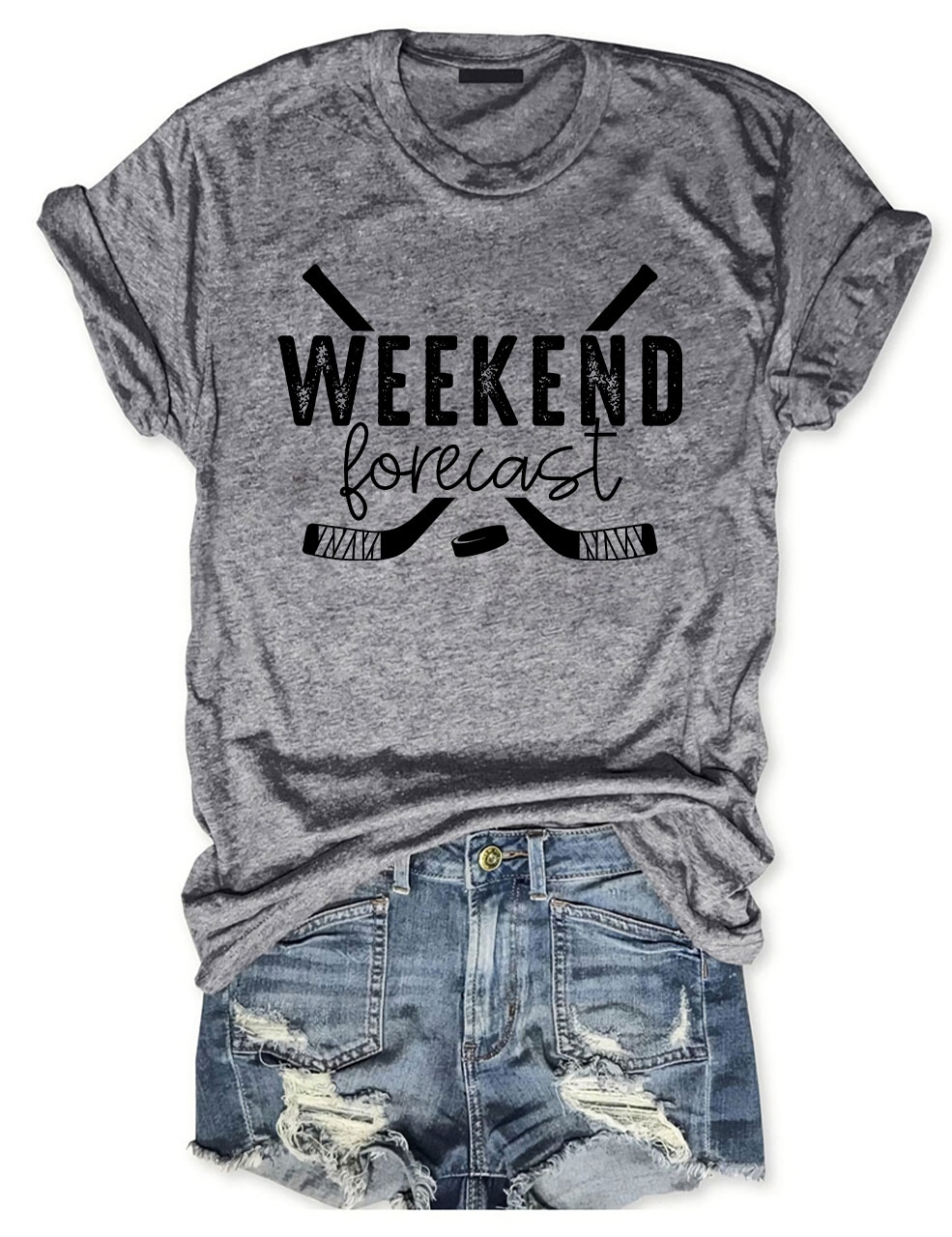 Weekend Forecast Hockey T-shirt