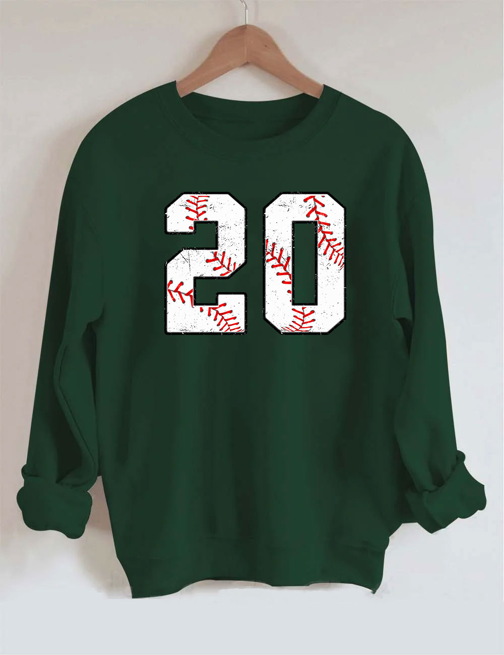 Baseball Customized Number Sweatshirt