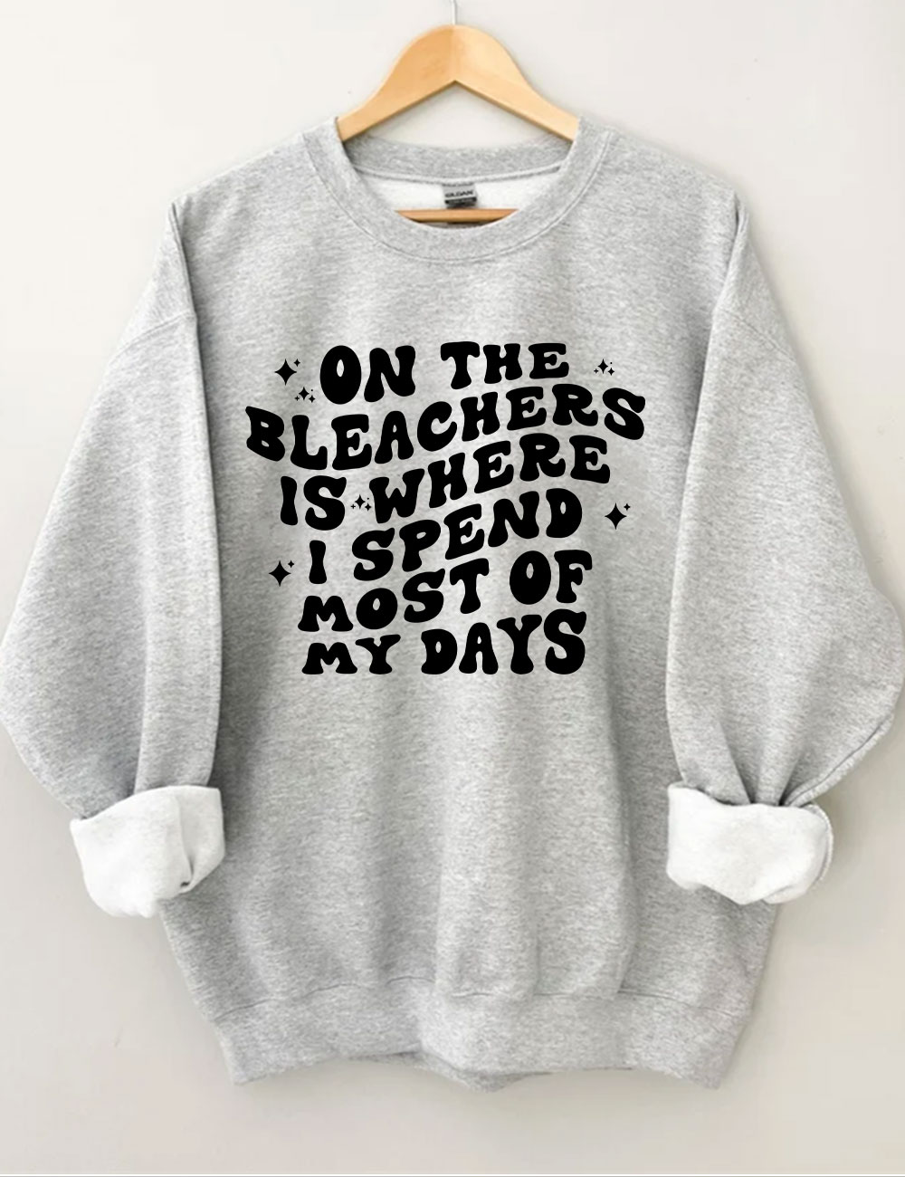 On The Bleachers Funny Basketball Sweatshirt