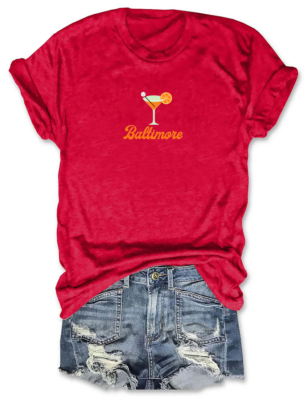 Baltimore Orioles Martini Funny T-Shirt