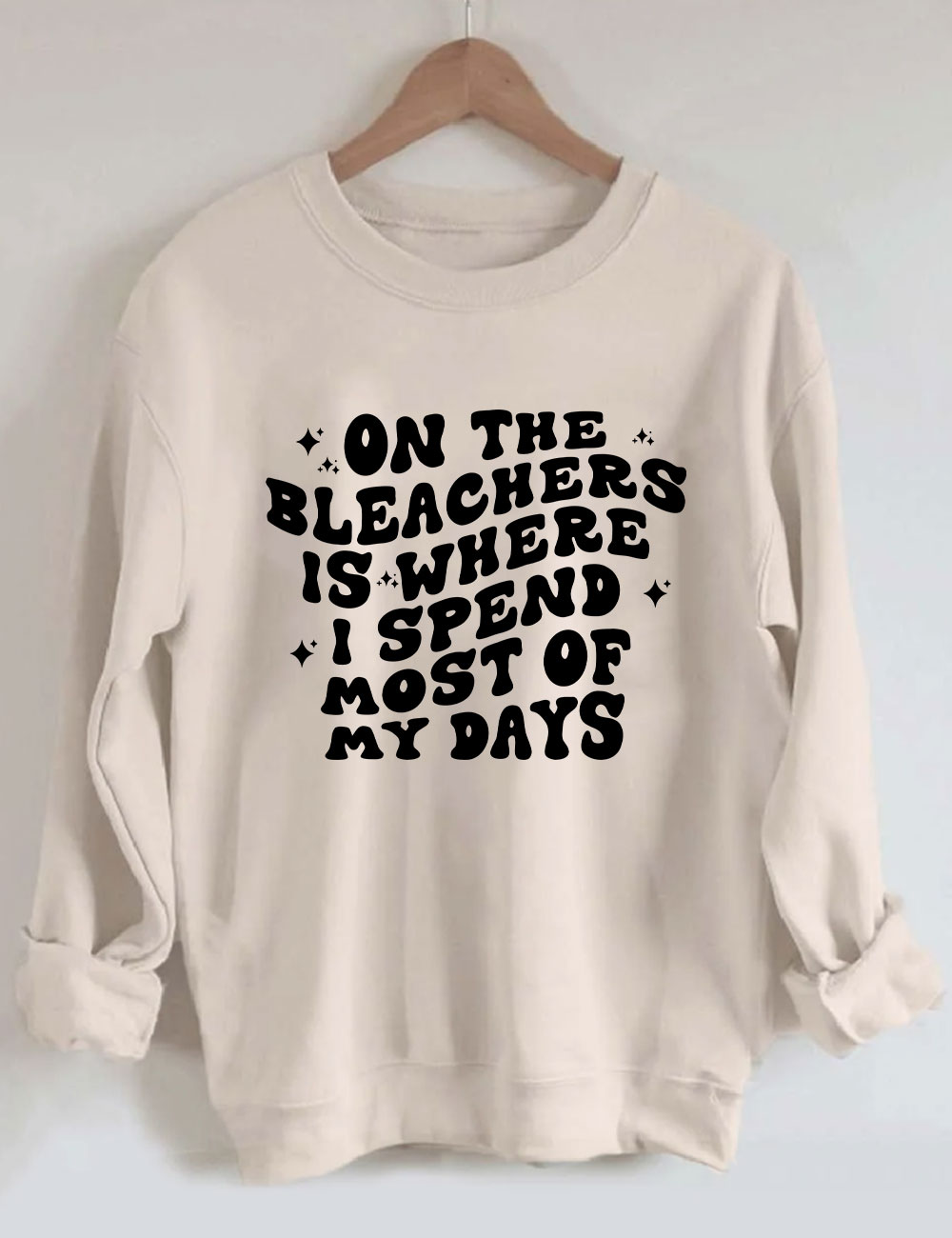 On The Bleachers Funny Basketball Sweatshirt