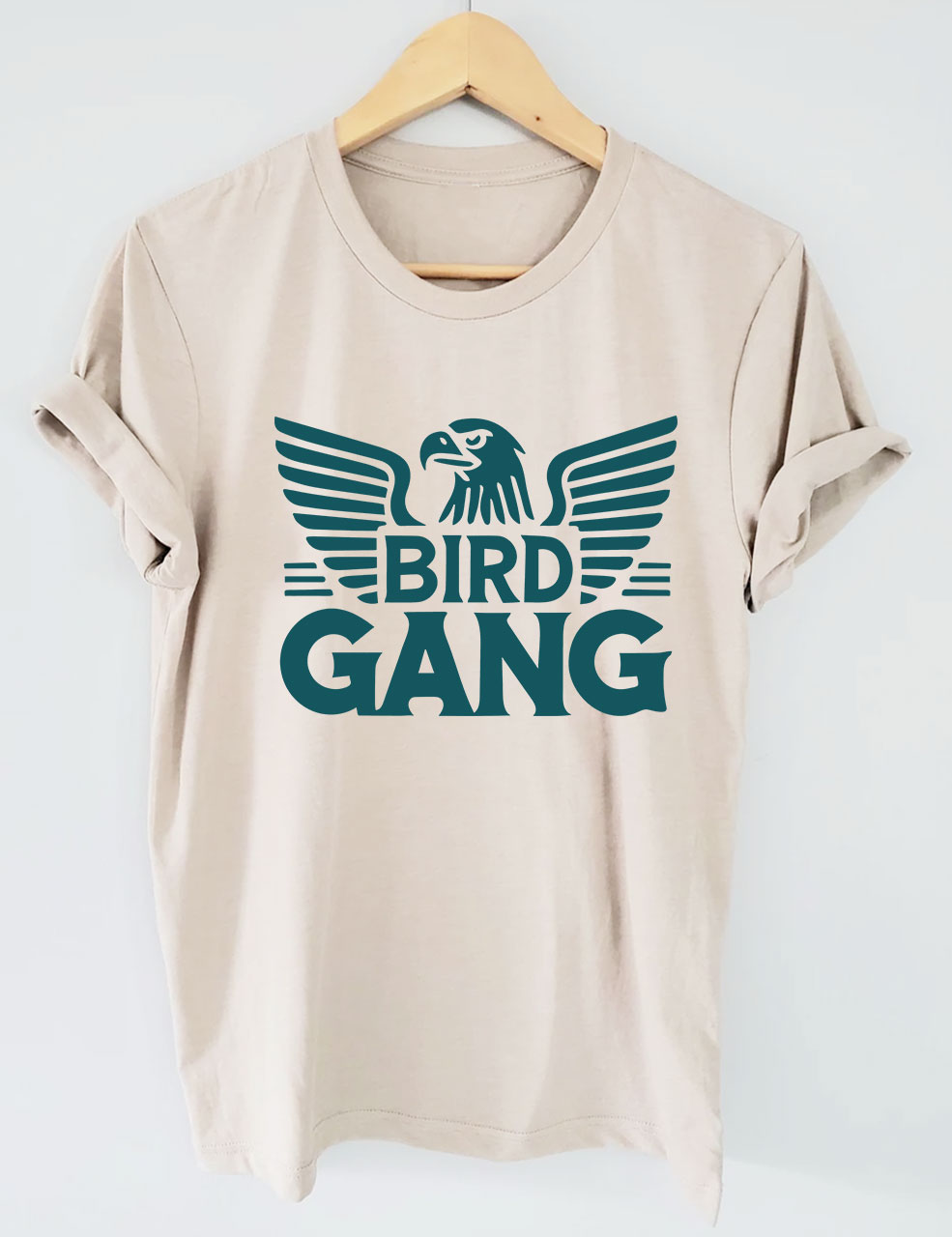 Bird Gang Eagle Football T-Shirt