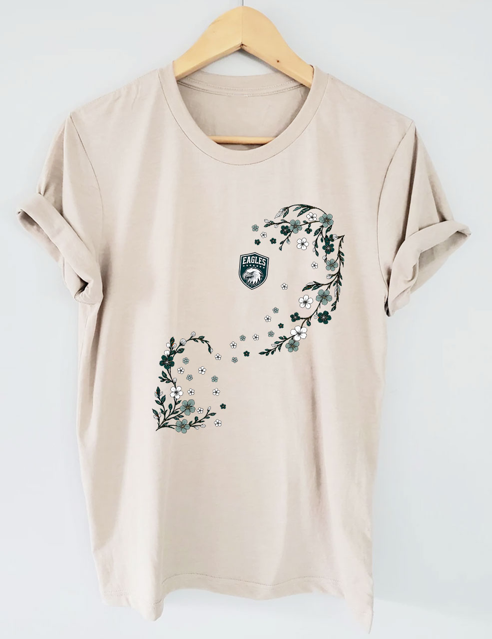 Eagles Floral Football T-Shirt
