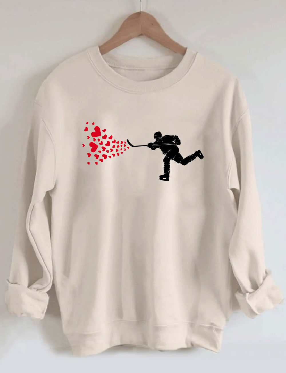 Ice Hockey HeartsSweatshirt