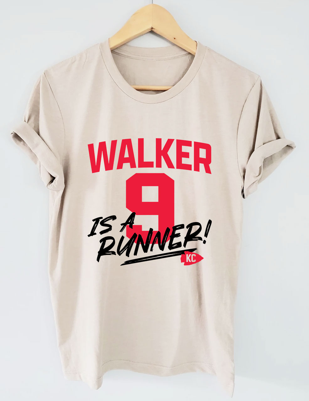 K9 Chiefs Football  Cute GhostWalker is a Runner T-Shirt